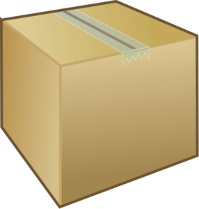 Cardboard box graphic