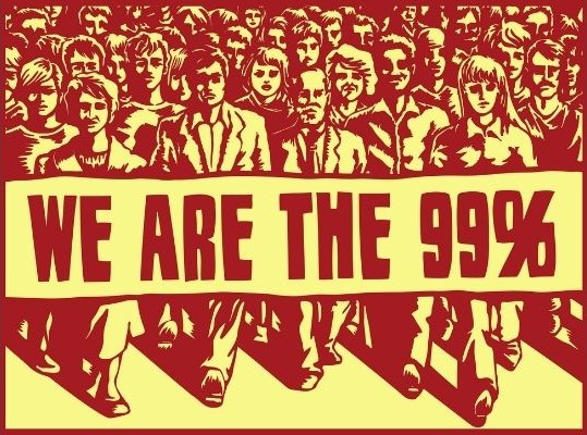 "We are the 99%" graphic